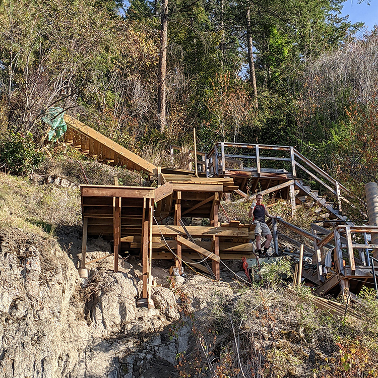 Lake Country, BC - Outdoor Stair Build